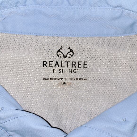 Realtree Fishing Mens Short Sleeve Shirt Size L - Picture 4 of 7